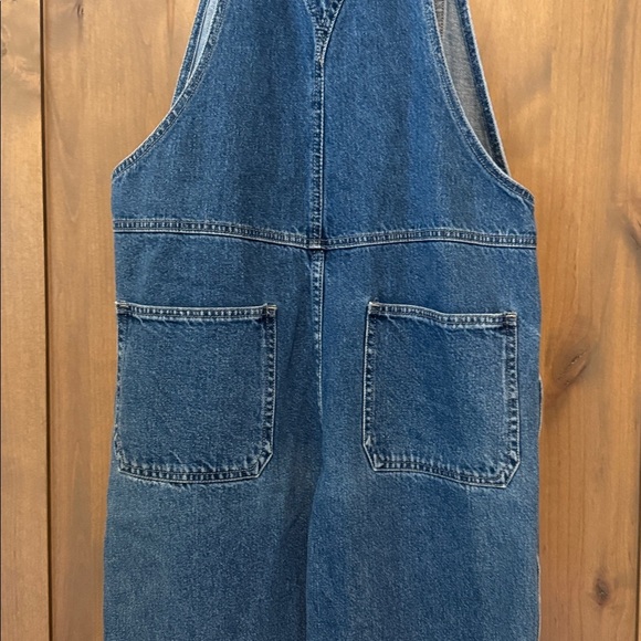 Cherokee Cropped Wide Leg Denim Coveralls Overalls Womens S Carpenter Country - Picture 6 of 16